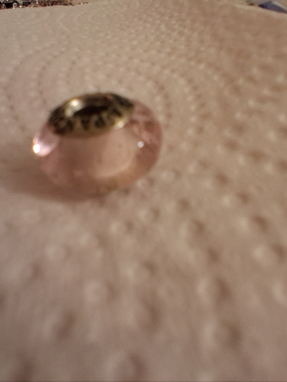 1  Pandora Murano Sterling Silver S925 Pink Glass Charm Bead